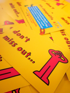 Leaflets and posters
