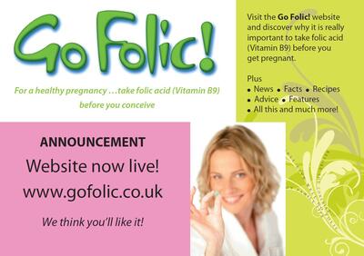 Go folic! (postcard)