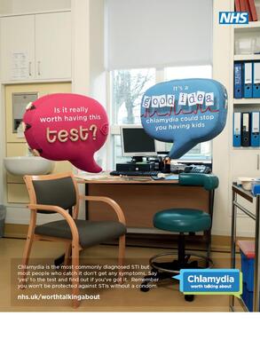 Chlamydia - female clinic (A4 poster)