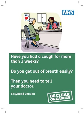 Have you had a cough for more than 3 weeks? (easy read)