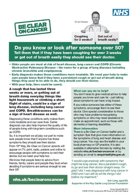 Do you know or look after someone over 50? (Carers briefing)