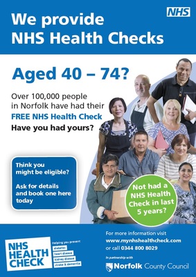 We provide NHS Health Checks (A4 poster)