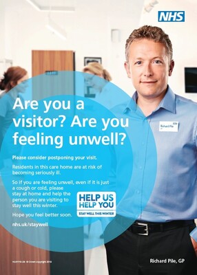 Are you a visitor? Are you feeling unwell? (A4 poster)