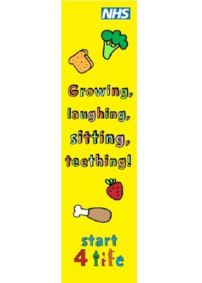Growing, laughing, sitting, teething - weaning (skyscraper)