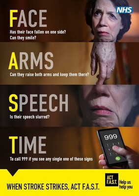 When stroke strikes, act F.A.S.T (A4 leaflet)