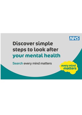 Discover simple steps to look after your mental health (TV screen)