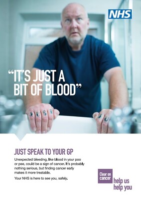 It's just a bit of blood (A4 poster)