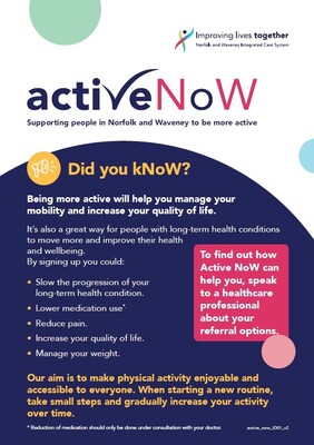 Active Now - falls and frailty (patient flyer)