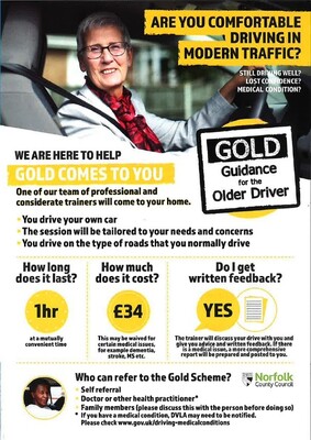 GOLD - guidance for the older driver (leaflet)