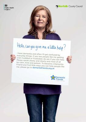Dementia Friends: Hello, can you give me a little help? (woman, A3)
