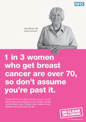 1 in 3 women who get breast cancer are over 70 (poster)
