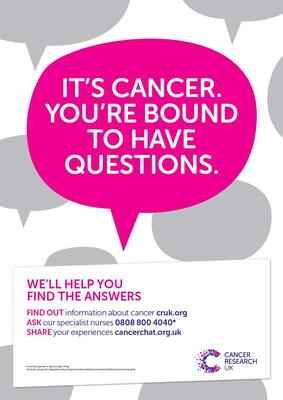 It's cancer.  You're bound to have questions (poster)
