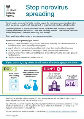 Stop norovirus spreading this winter (A4 poster)