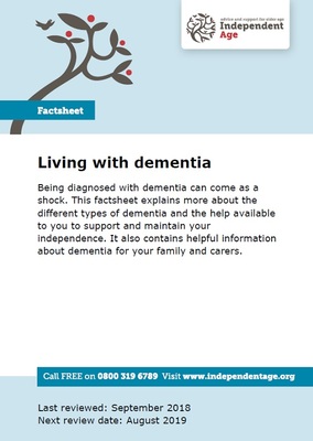 Living with dementia - large print