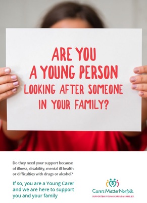 Are you a young person looking after someone in your family? (flyer)