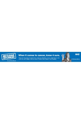 When it comes to cancer, know 4 sure (web banner 1)