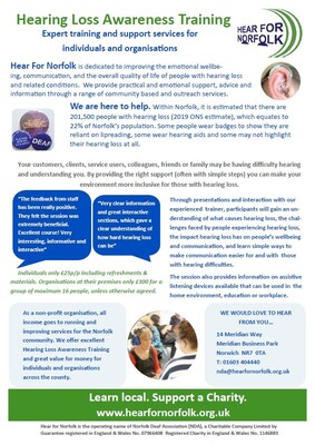 Hearing Loss Awareness Training