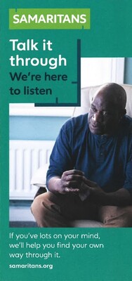 Talk it through, we're here to listen (A4 poster)