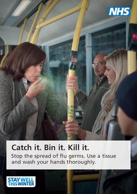 Catch it, bin it, kill it - bus (A4 poster)