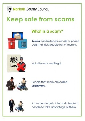 Keep safe from scams - easy read 