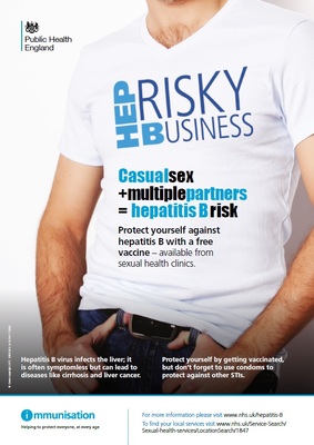 Hep B - risky business (gendered poster)