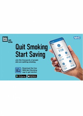 Quit smoking, start saving - app (digital screen)