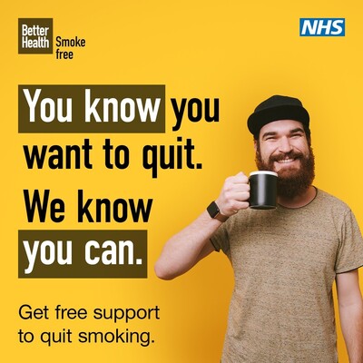 You know you want to quit. We know you can (yellow social static)