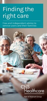 Finding the right care (leaflet)