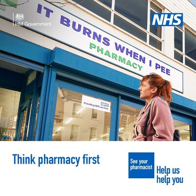It burns when I pee - think pharmacy first (social static)