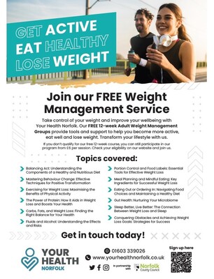 Get active, eat healthy, lose weight (A4 poster)