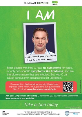 I am concerned you may have Hep C and not know (A4 poster)