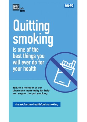 Quitting smoking is one of the best things you will ever do for your health - pharmacies (digital screen)