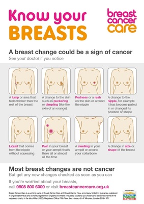 Know your breasts (A4 poster)