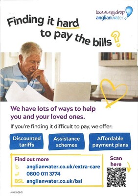 Finding it hard to pay the bills? (leaflet)