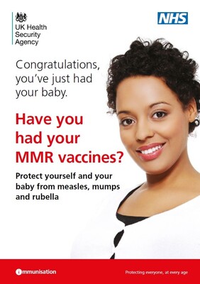 Congratulations you've just had your baby - have you had your MMR vaccines? (leaflet)