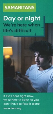 Day or night - we're here when life's difficult (leaflet)
