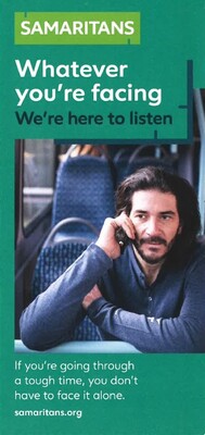 Whatever you're facing, we're here to listen (leaflet)