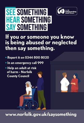 See something, hear something, say something (leaflet)