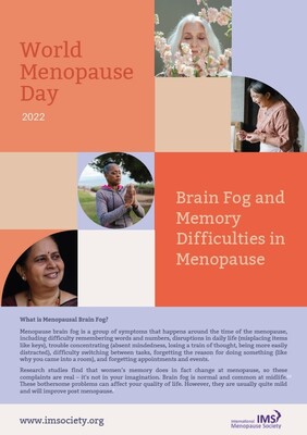 Brain fog and memory difficulties in menopause (leaflet)