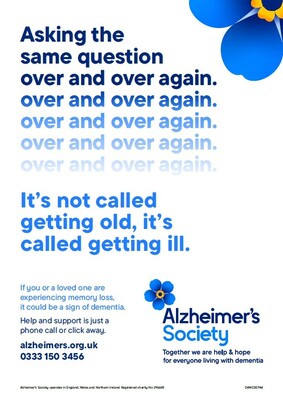 Asking the same question over and over again (A4 poster)