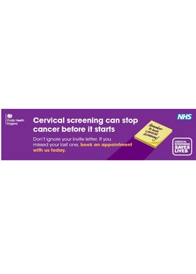 Cervical screening can stop cancer before it starts - GP (e-mail signature)