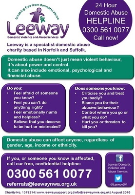 Leeway - breaking free from domestic abuse (A4 poster)