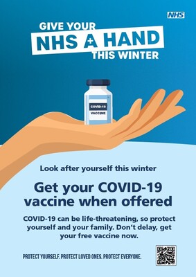 Give your NHS a hand this winter - COVID 2 (A4 poster)