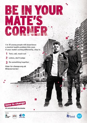 Be in your mate's corner (A3 poster)