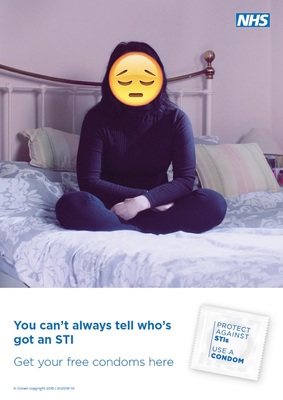 You can't always tell who's got an STI (generic female 2 A4 poster)
