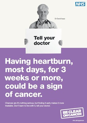 Having heartburn, most days, for 3 weeks or more (A4 poster)