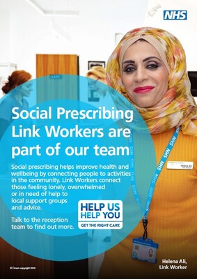 Social prescribing Link Workers are part of our team (A3 poster)