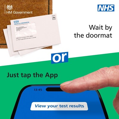 Wait by the doormat - NHS App (social media static)