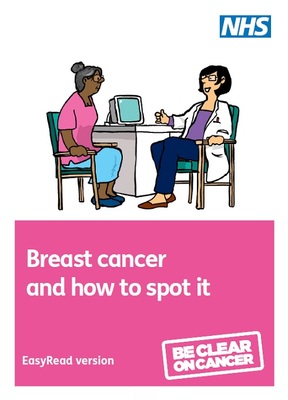 Breast cancer and how to spot it (easy read)